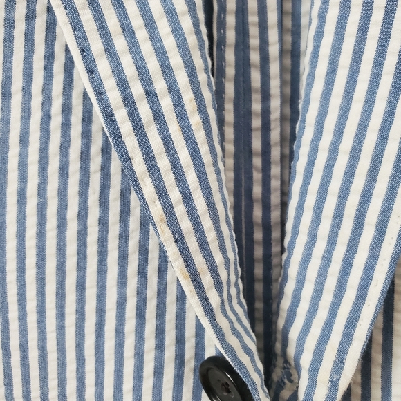 J Crew Ludlow Seersucker Blazer slim unstructured - Picture 9 of 12